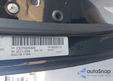 2017 Dodge Challenger Sxt Plus из США, поврежденный, VIN 2C3CDZAG5HH636202